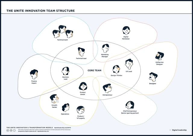 The UNITE Innovation Team Structure