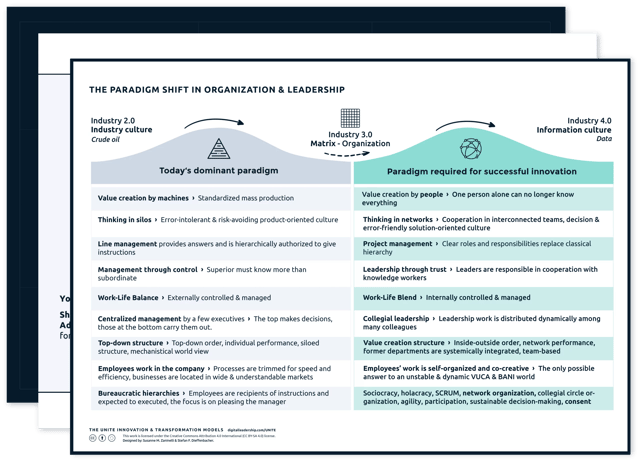 The UNITE Paradigm Shift in Organization & Leadership — download package